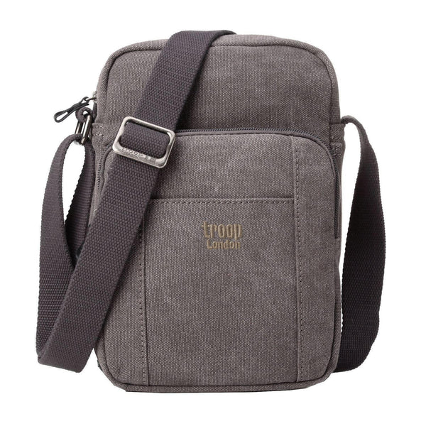 Troop London Tall Classic Canvas Across Body Pocket Bag TRP0370