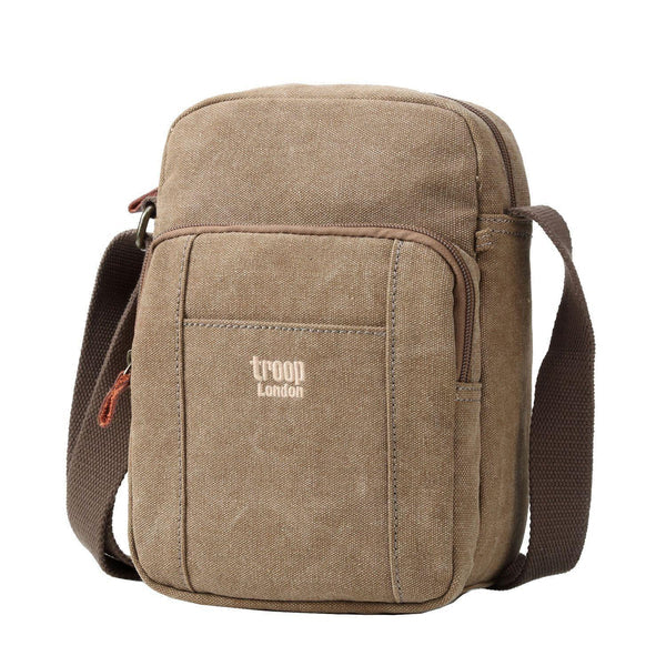 Troop London Tall Classic Canvas Across Body Pocket Bag TRP0370