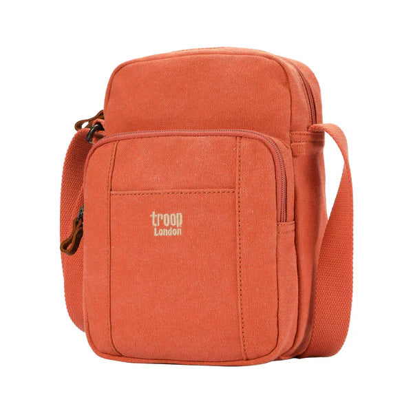 Troop London Tall Classic Canvas Across Body Pocket Bag TRP0370