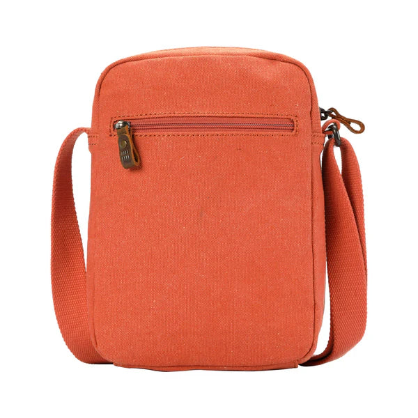 Troop London Tall Classic Canvas Across Body Pocket Bag TRP0370