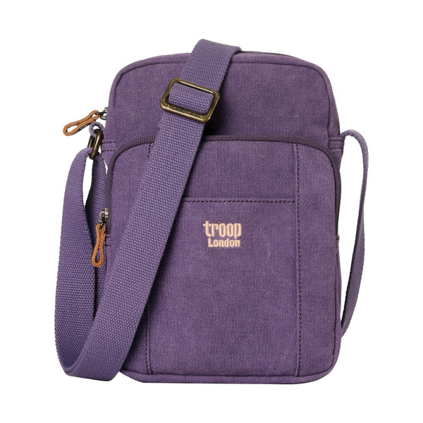 Troop London Tall Classic Canvas Across Body Pocket Bag TRP0370