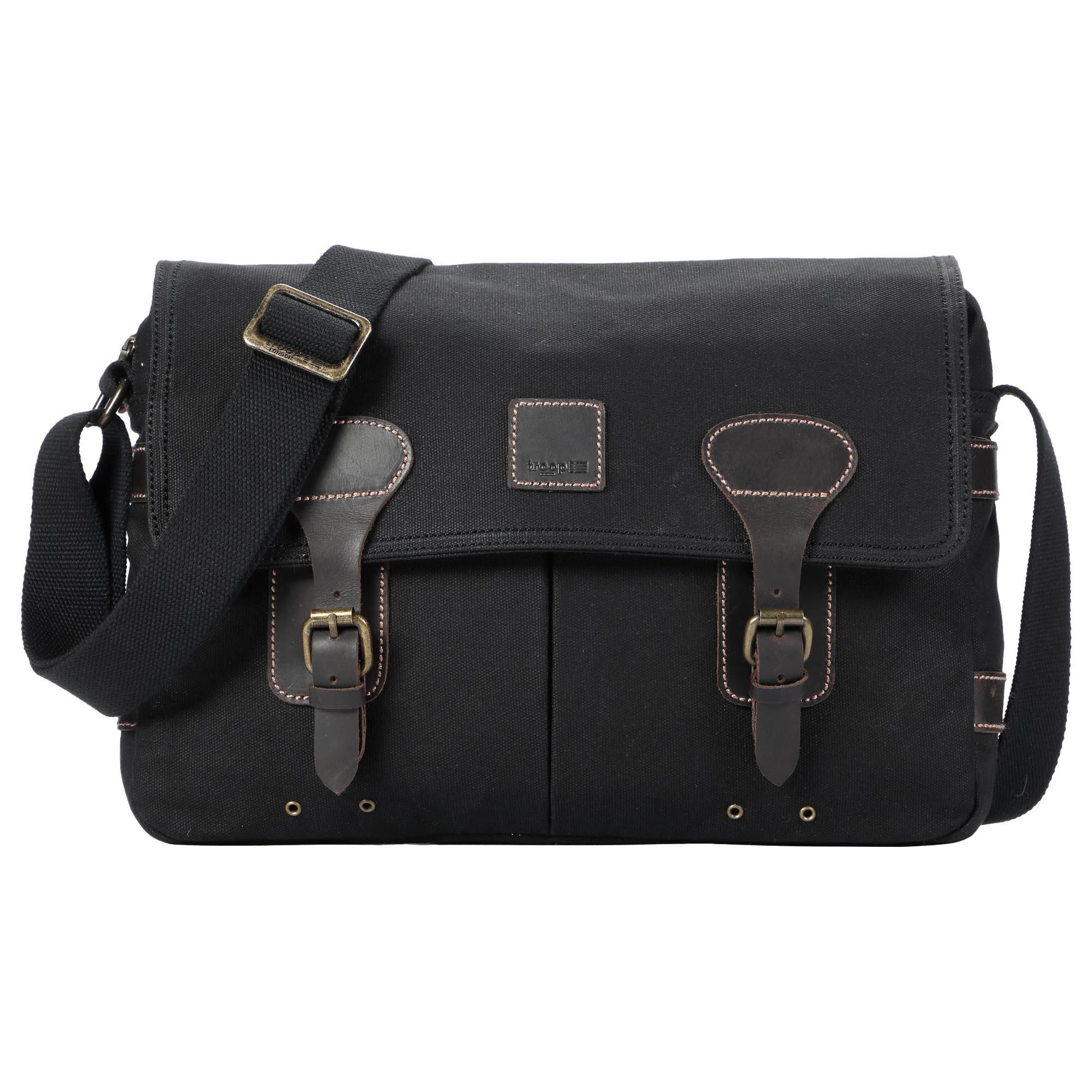 Troop London Heritage Canvas Messenger Bag