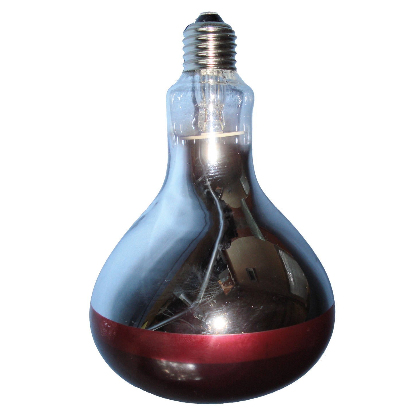 Intelec Hard Glass Infra-Red Heat Bulb - Ruby