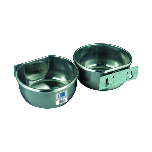 Eton Stainless Steel D-Cup with Bolt-On Mounting Plate Kit