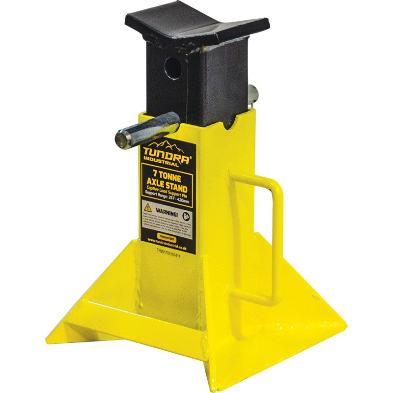 Jefferson Tundra 7 tonne heavy duty steel axle stand pair for workshop vehicle support