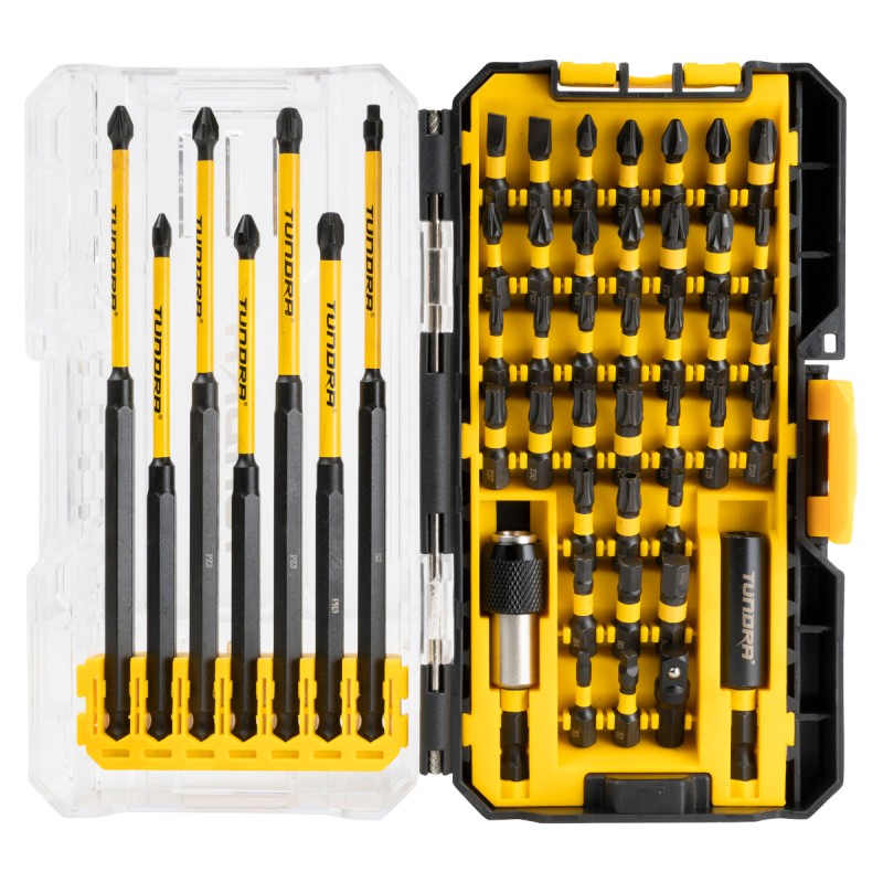 Jefferson Tundra 46 piece impact driver bit set in tough carry case