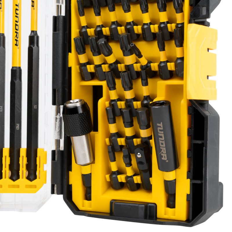 Jefferson Tundra 46 piece impact driver bit set in tough carry case