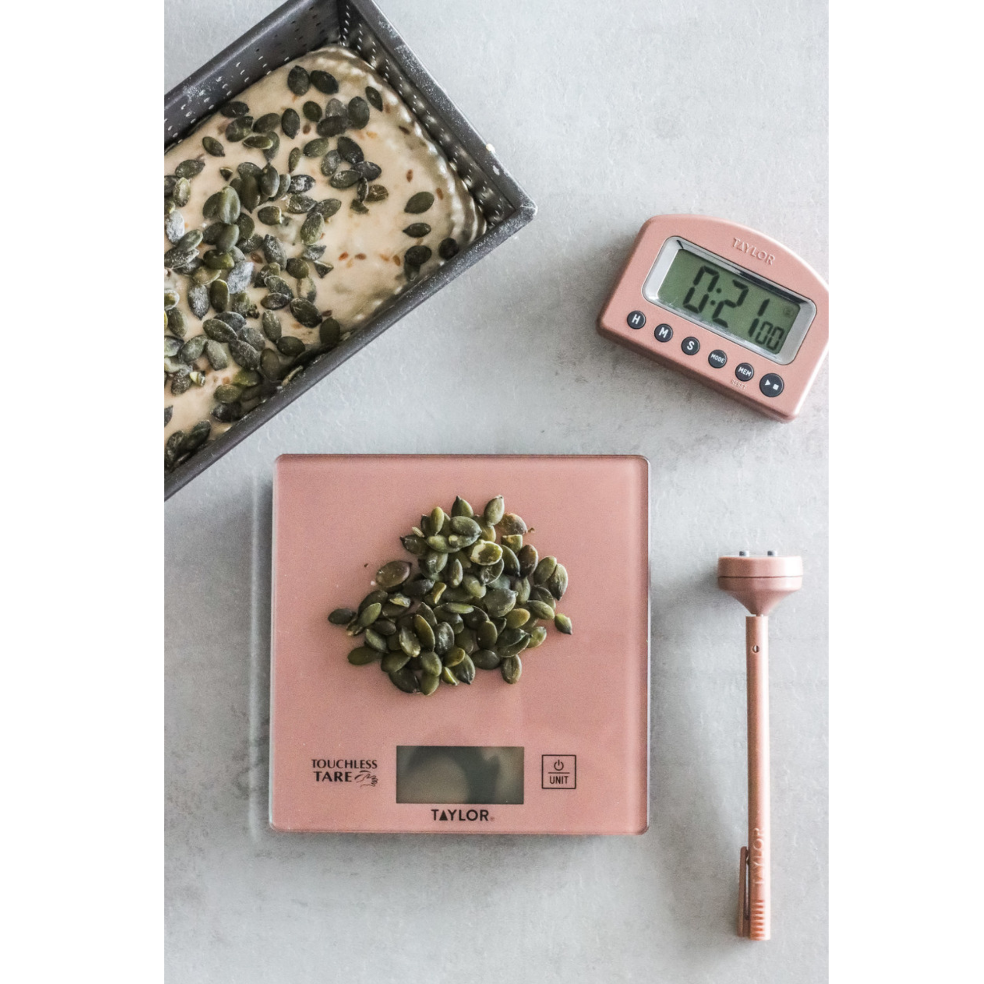 Taylor Pro Kitchen Scales Timer and Thermometer Gift Set