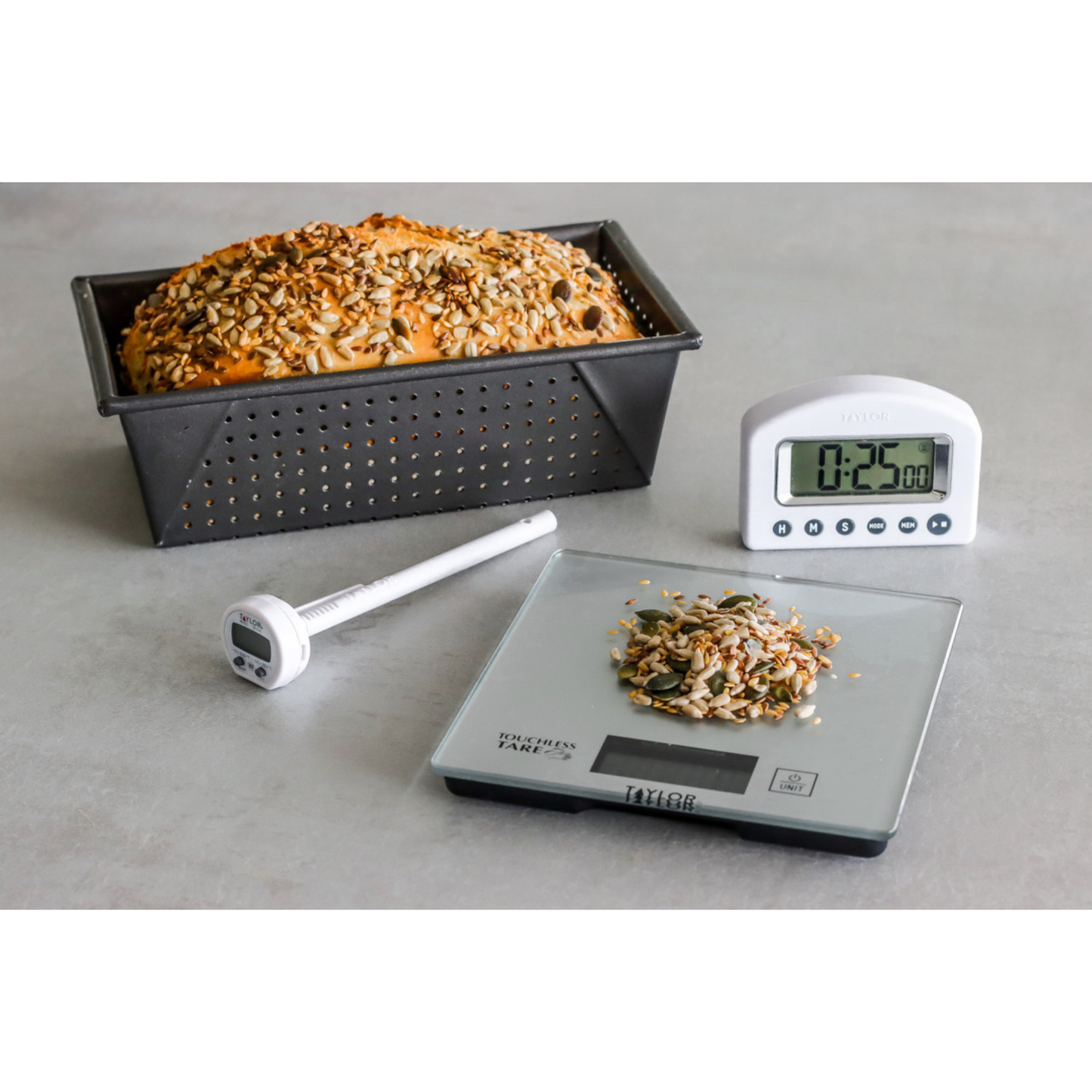 Taylor Pro Kitchen Scales Timer and Thermometer Gift Set