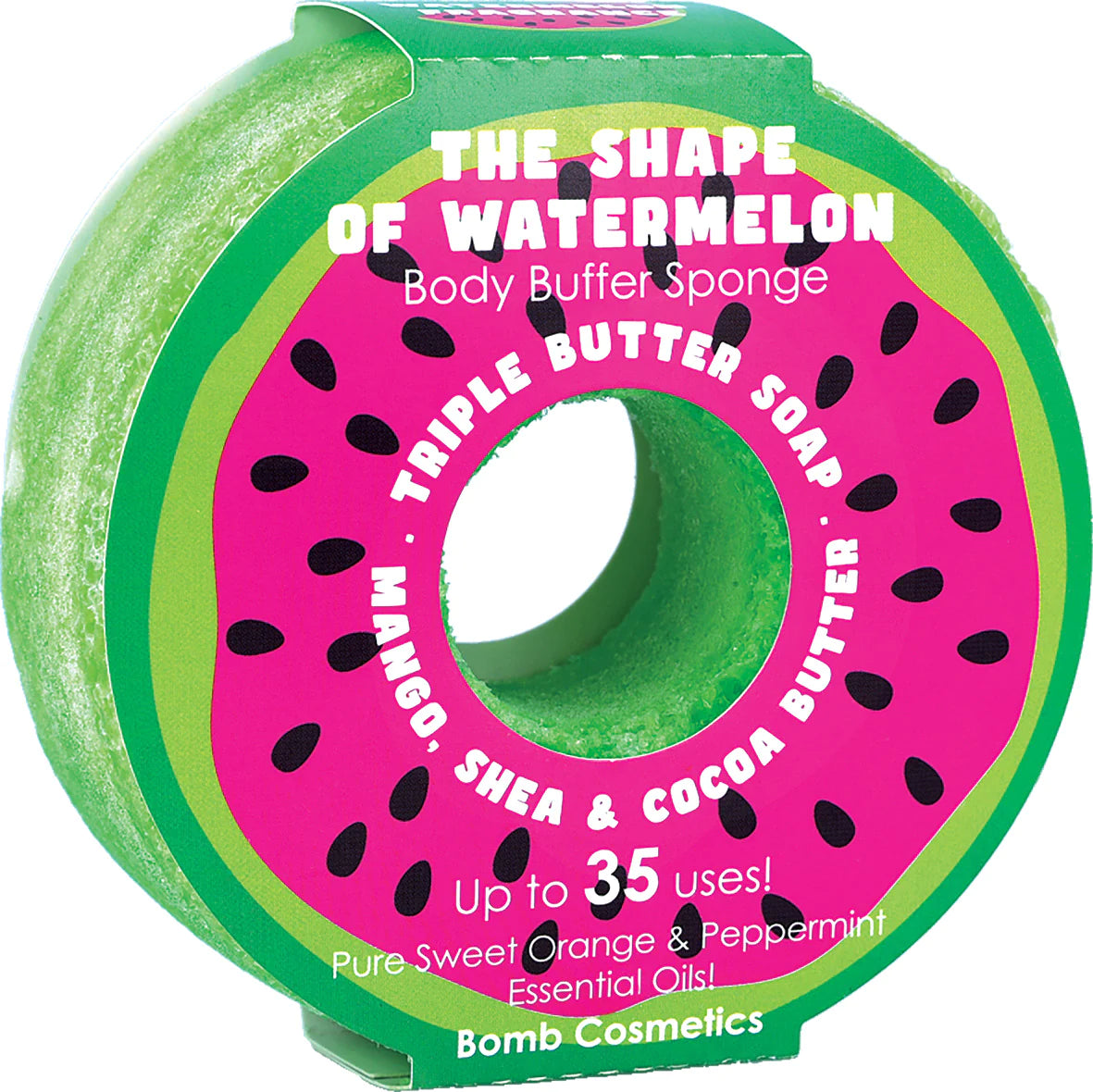 Copy of Bomb Cosmetics Shape of Watermelon Donut Buffer Shower Sponge