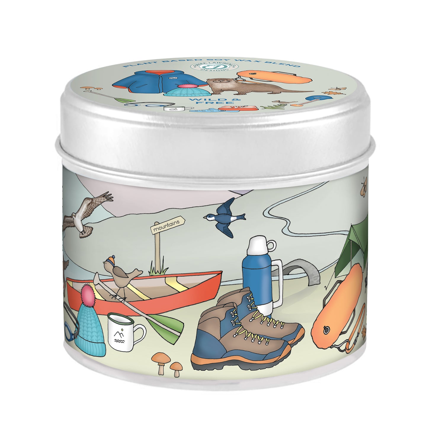The Country Candle Co Emma Lawrence Wild & Free Tin Candle
