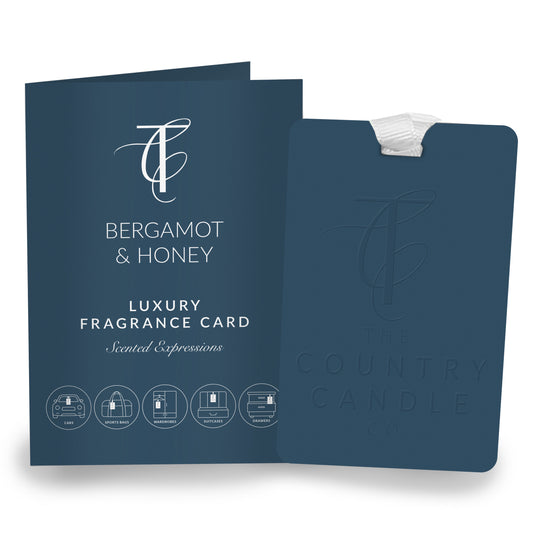 The Country Candle Co Scented Expressions Bergamot & Honey Luxury Fragrance Card