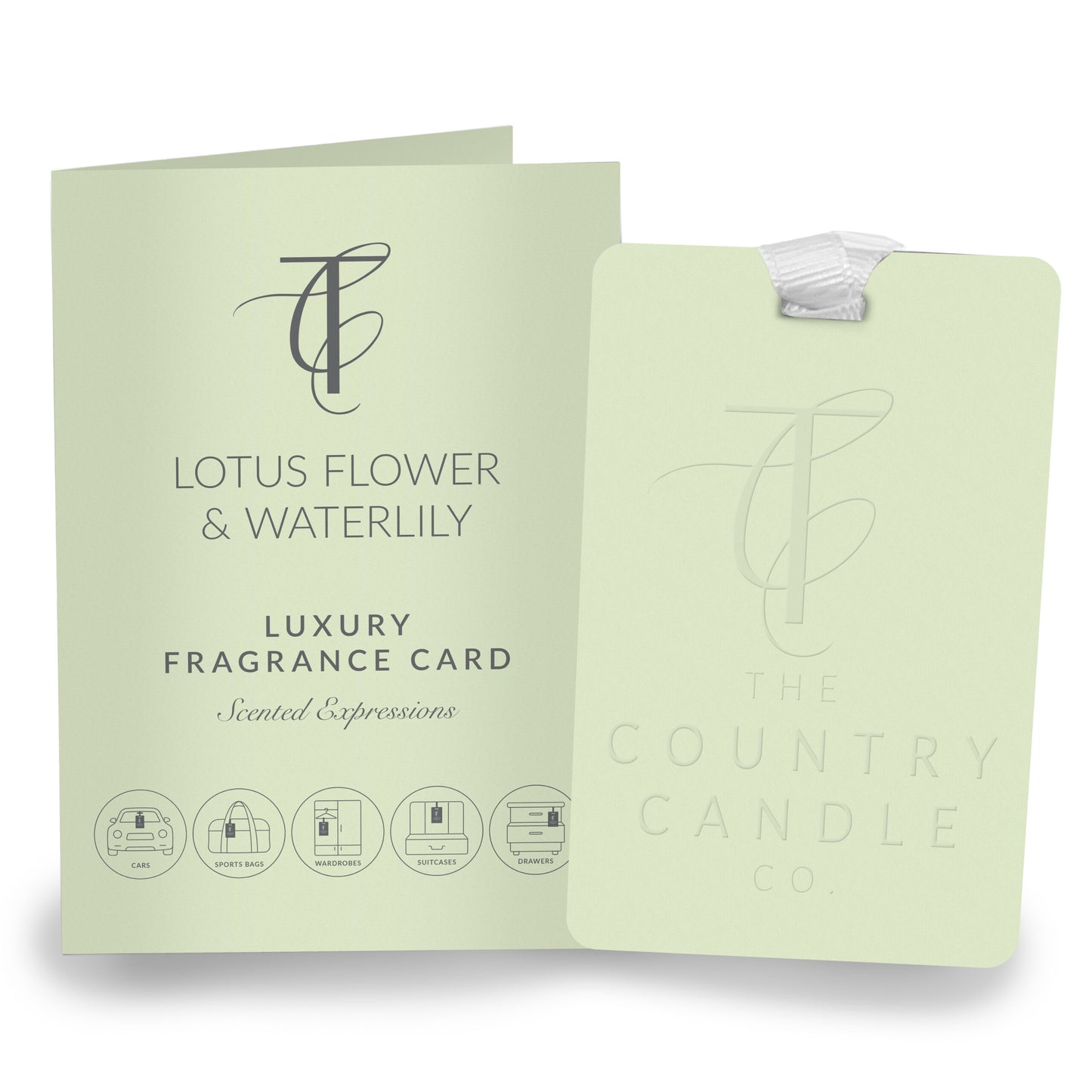 The Country Candle Co Scented Lotus Flower & Waterlily Luxury Fragrance Card