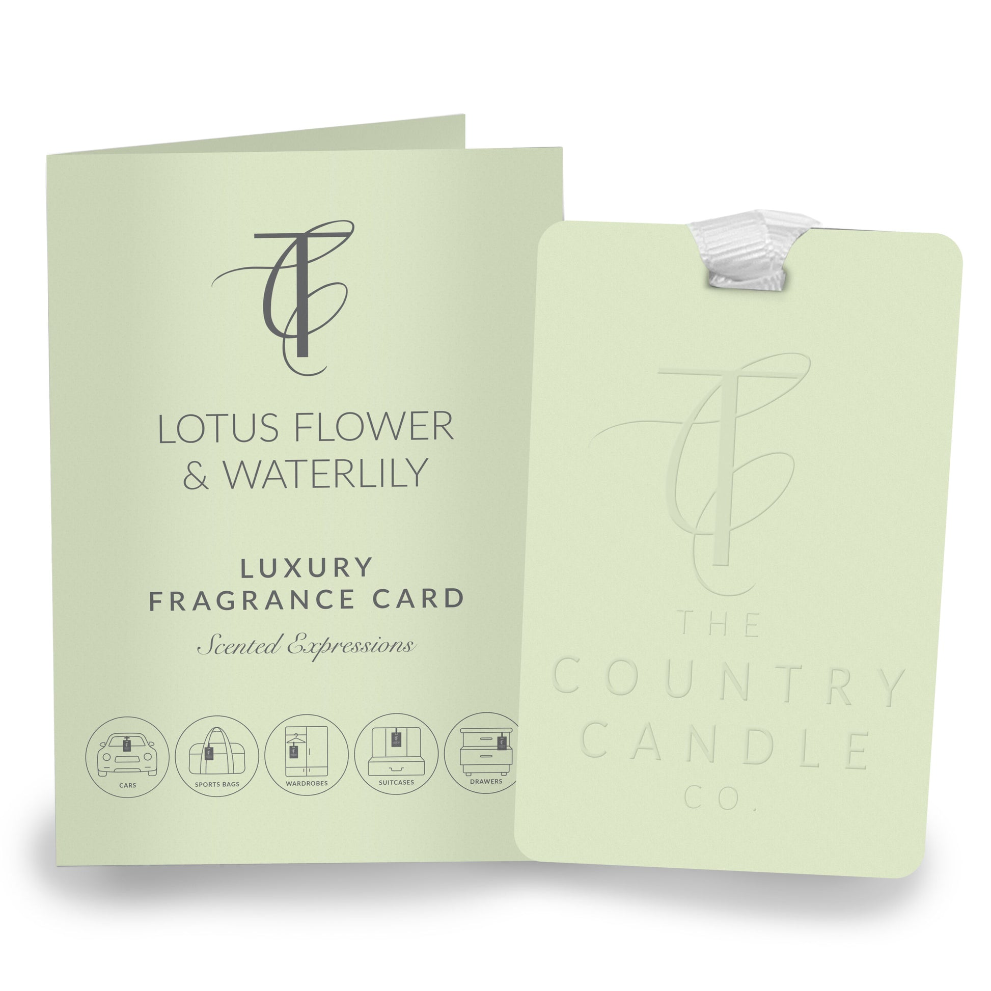 The Country Candle Co Scented Lotus Flower & Waterlily Luxury Fragrance Card