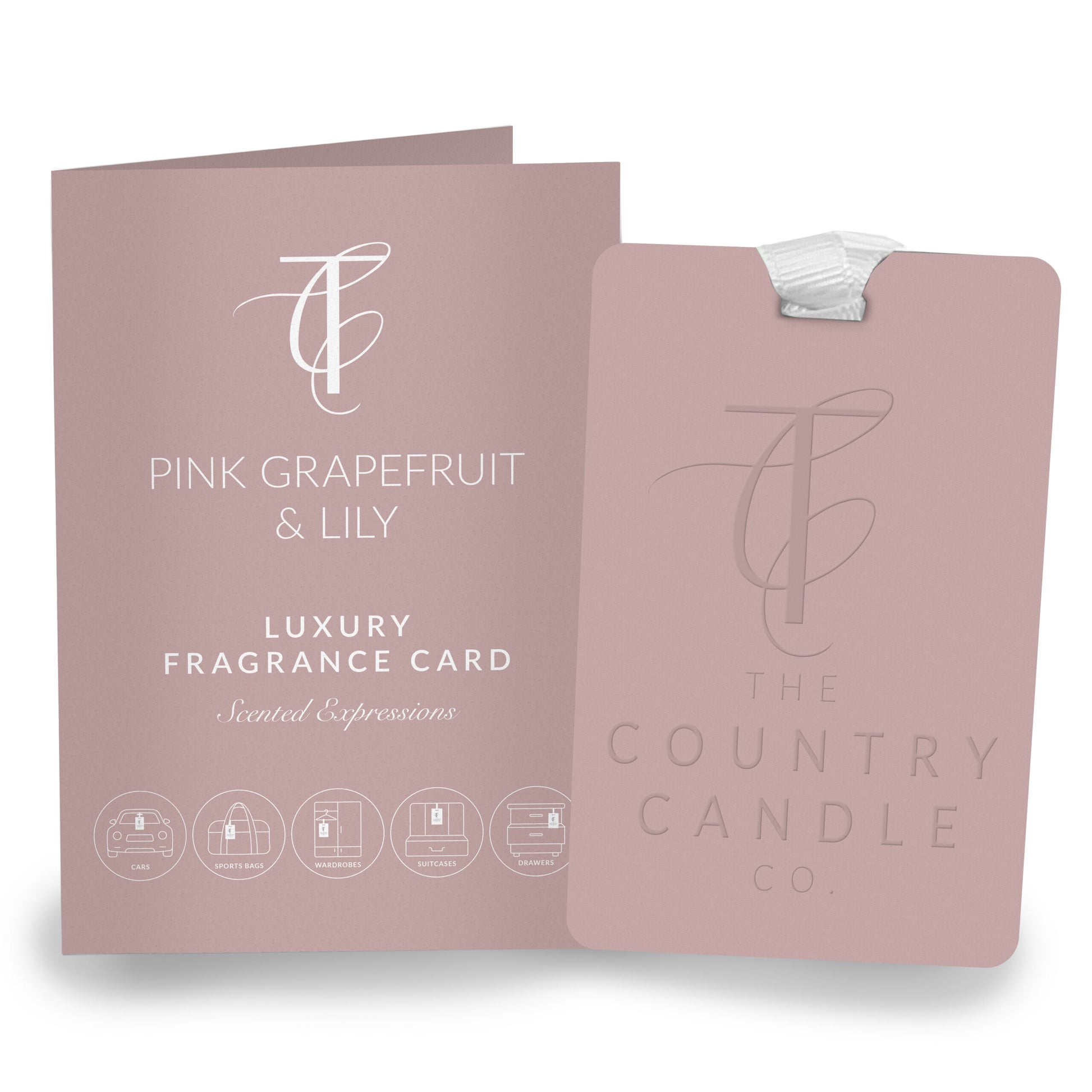 The Country Candle Co Scented Pink Grapefruit & Lily Luxury Fragrance Card