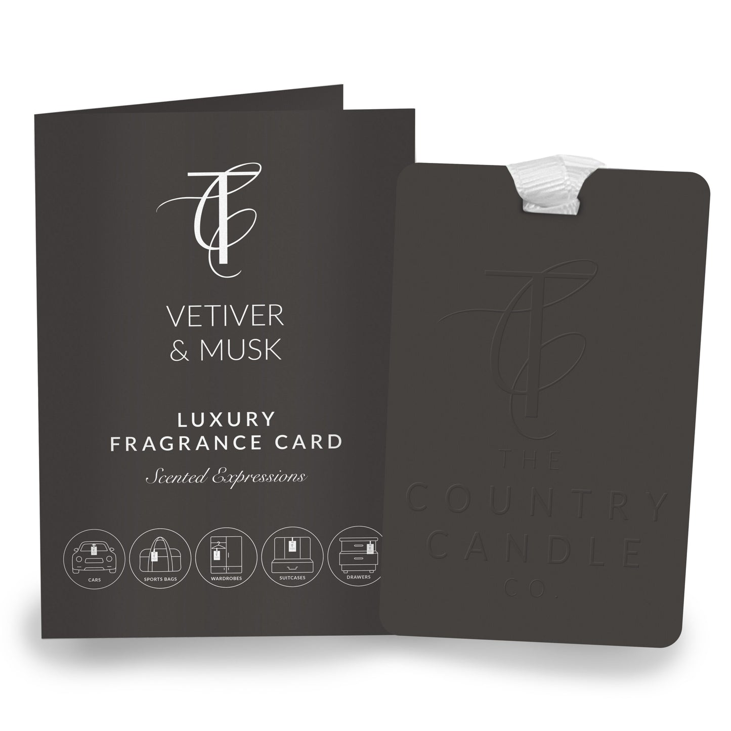 The Country Candle Co Scented Vetiver & Musk Luxury Fragrance Card