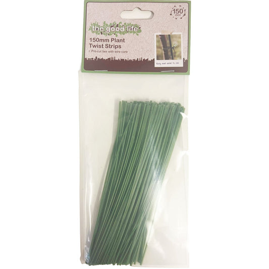The Good Life Plant Twist Strips 150mm Pack of 150
