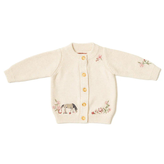 Eleanor Charles The Organic Cotton Embroidered Cardigan
