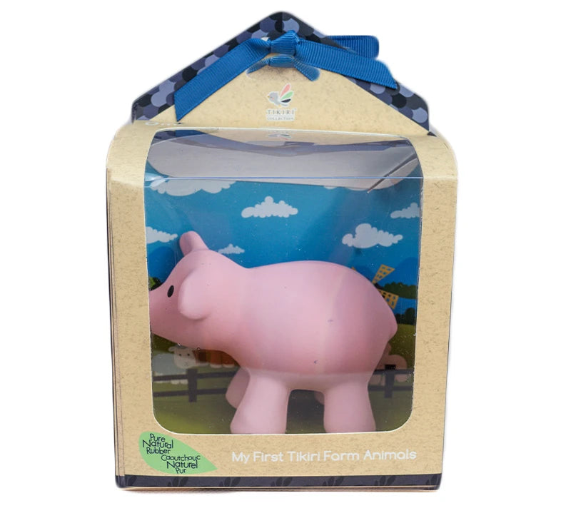 Tikiri Natural Rubber Rattle & Bath Toy