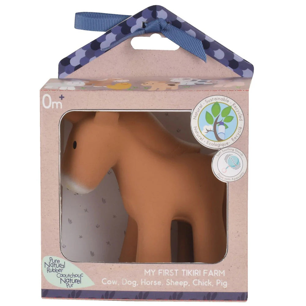 Tikiri Natural Rubber Rattle & Bath Toy