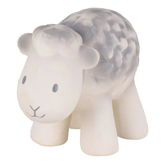 Tikiri Sheep Natural Rubber Rattle & Bath Toy
