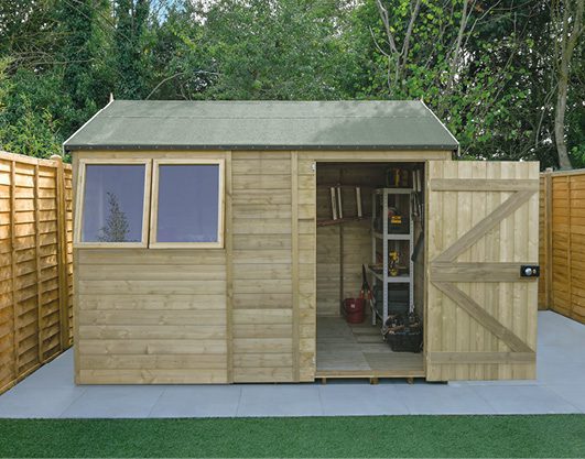 Forest Garden Timberdale 10x6 Reverse Apex Shed