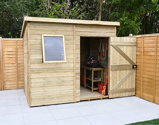Forest Garden Timberdale 8x6 Pent Shed