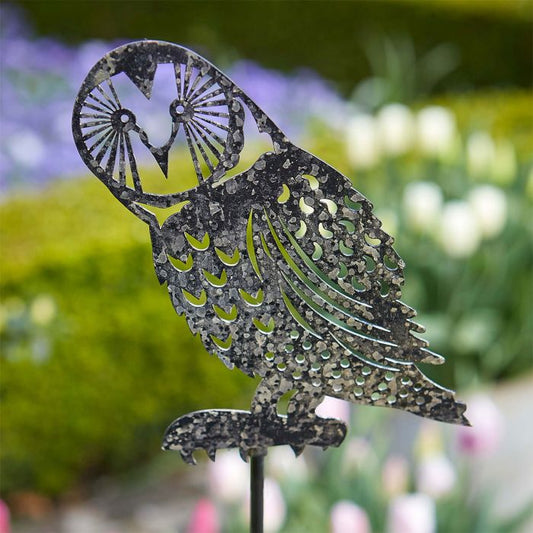 Tom Chambers Hoots Owl Plant Stake