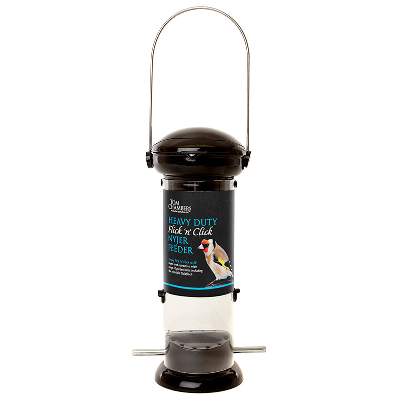Tom Chambers Heavy Duty Flick ‘n’ Click Nyjer Feeder