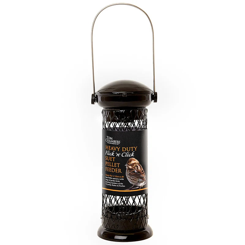 Tom Chambers Heavy Duty Flick 'n' Click Suet Pellet Feeder