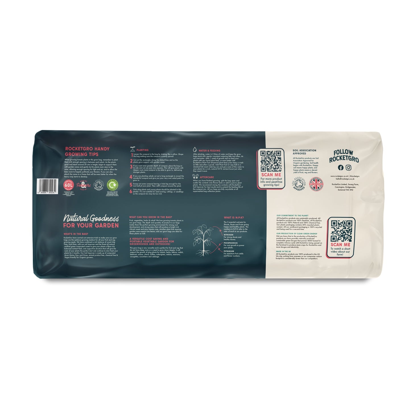 RocketGro Peat-Free Tomato & Veg Planter 60L