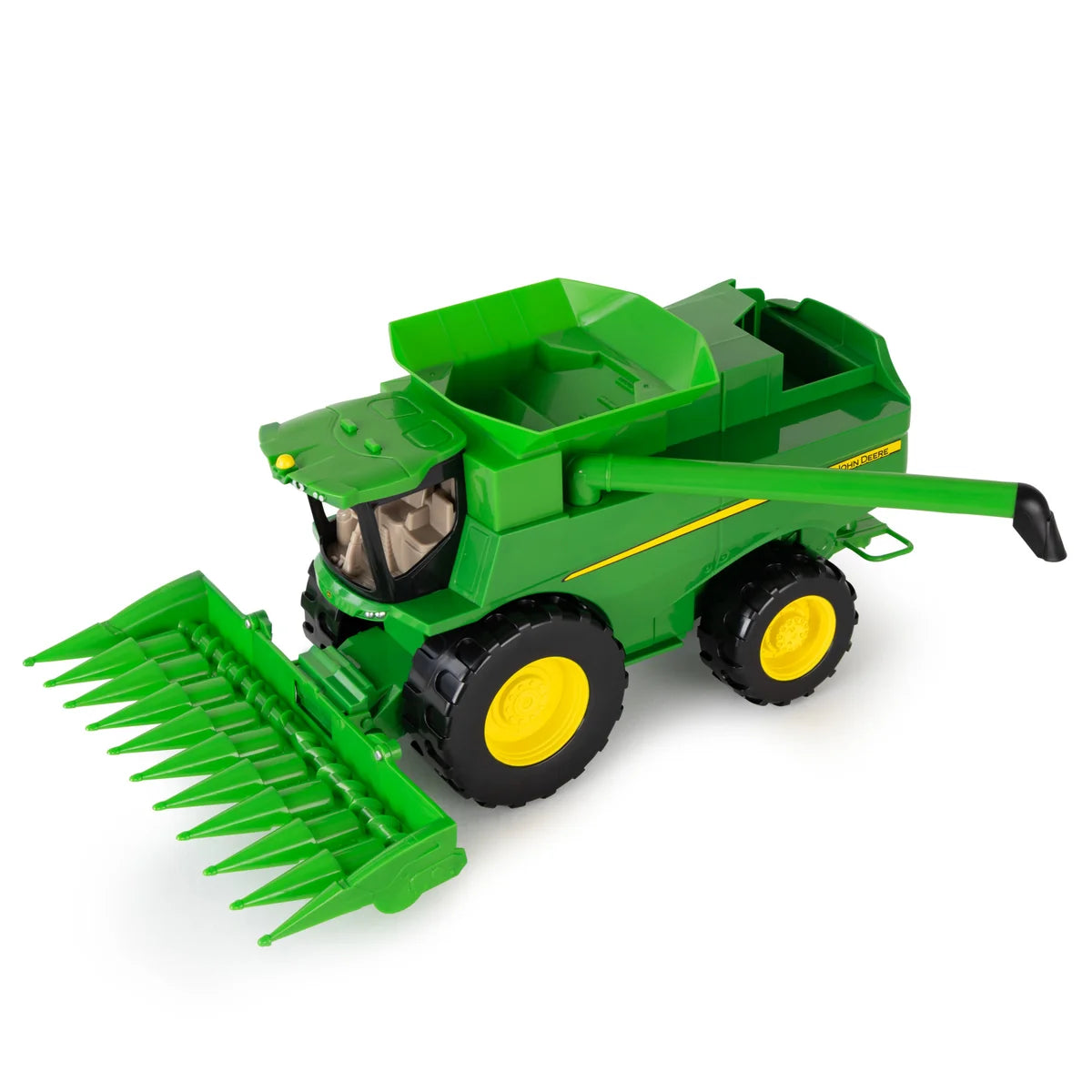 John Deere Kids Lights & Sound toy combine harvester with folding corn head and lights