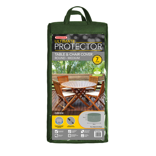 Bosmere Ultimate Protector Circular Patio Set Cover 4-6 Seat H90cm Green