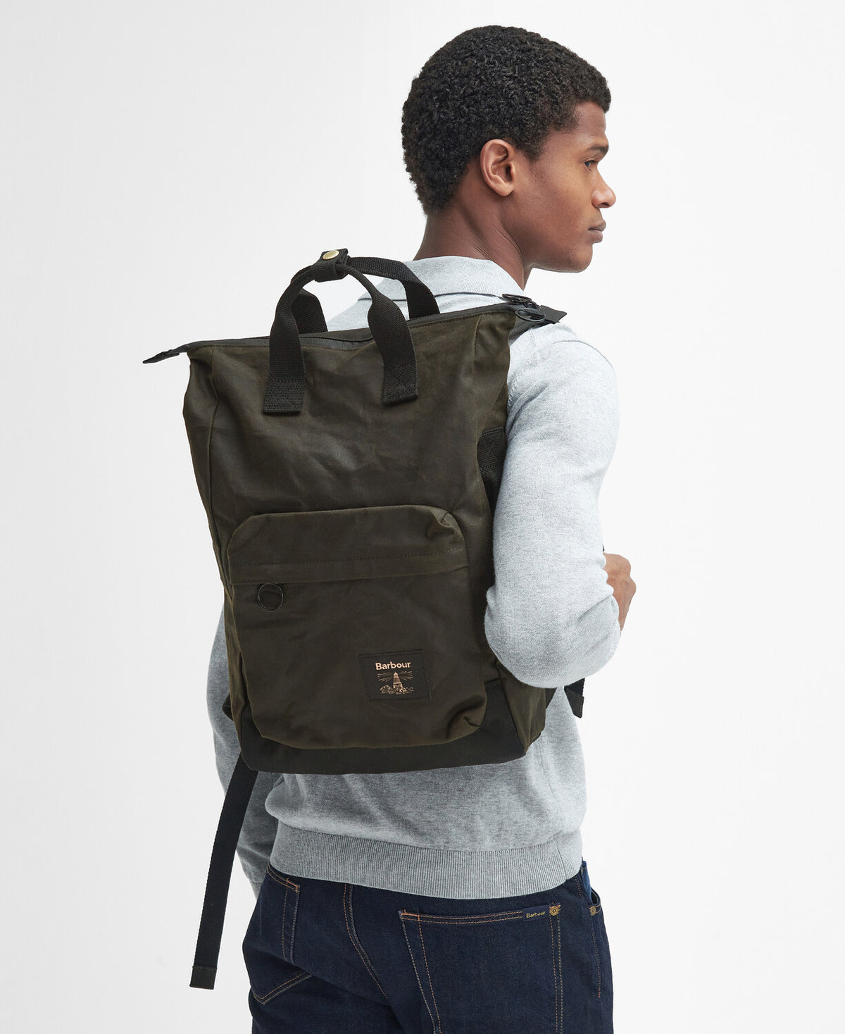 Barbour Field Waxed Backpack