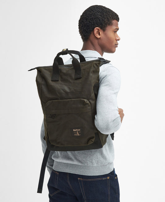 Barbour Field Waxed Backpack