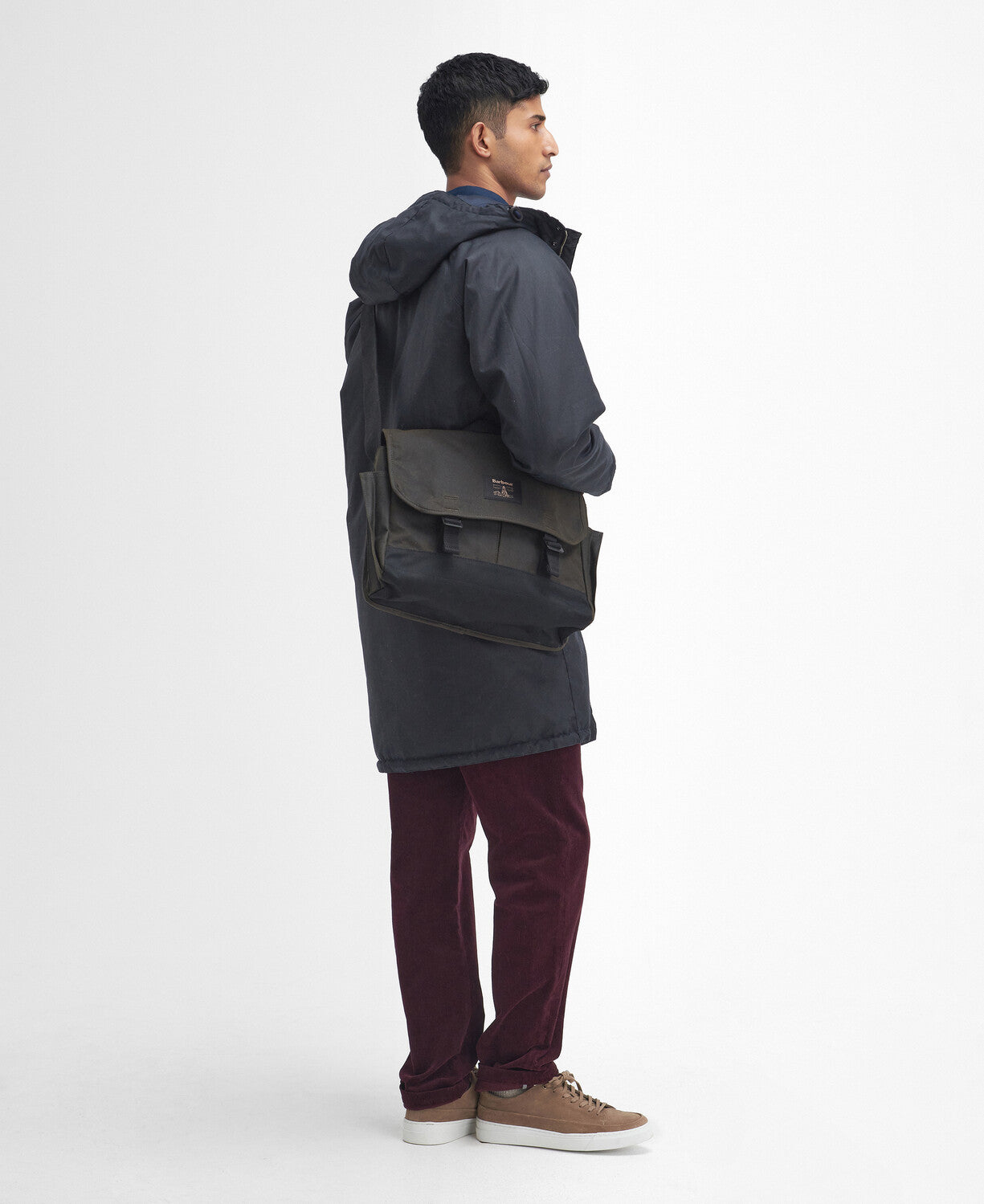 Barbour Field Waxed Messenger Bag