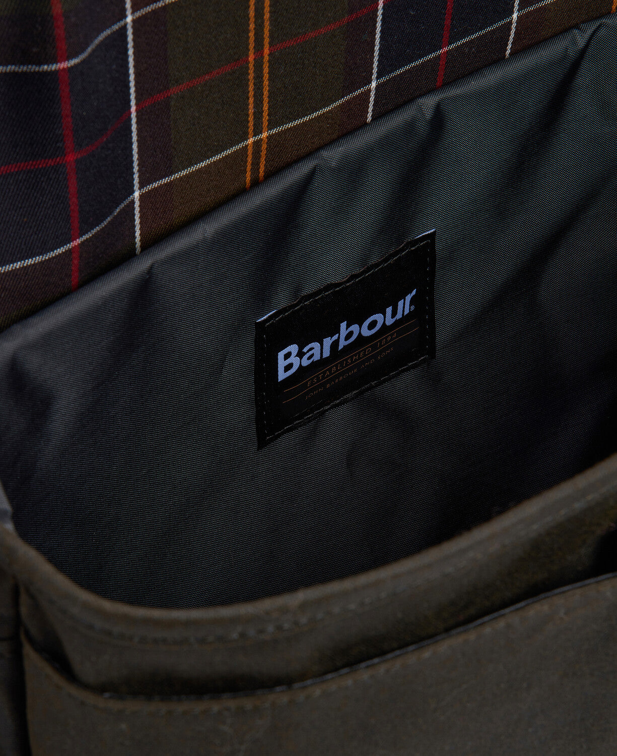 Barbour Field Waxed Messenger Bag