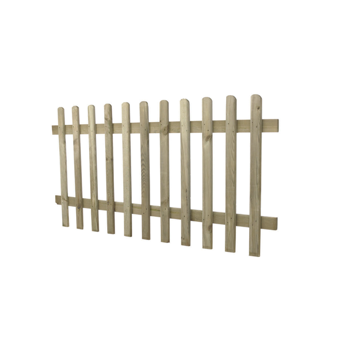 Forest Garden Pressure Treated Ultima Pale Picket Fence Panel