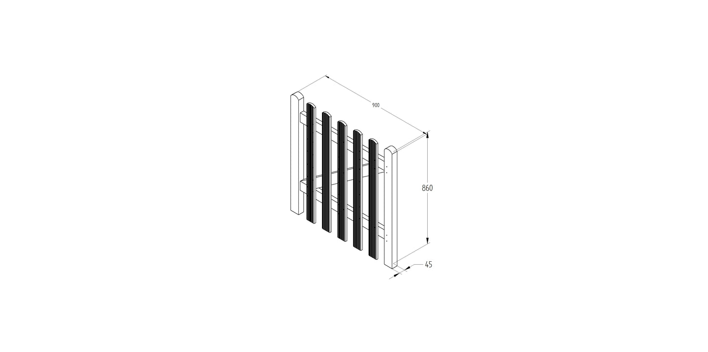 Forest Garden Ultima Pale Gate 3ft (0.90m High)