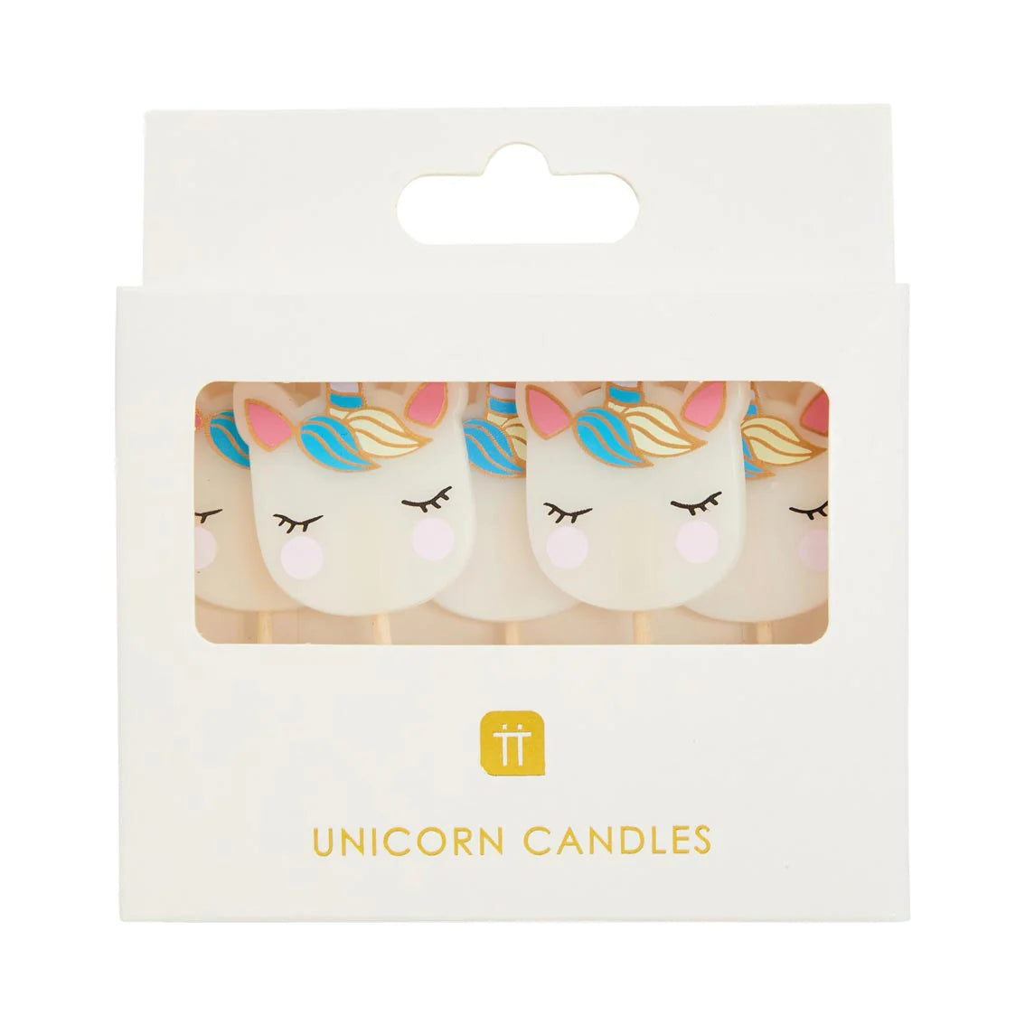 Talking Tables We Heart Unicorns Cake Candles 5-Pack
