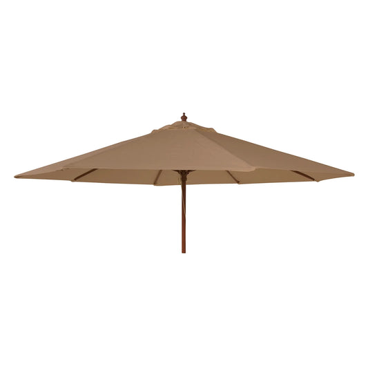Alexander Rose Round Eucalyptus Wood Parasol 3m