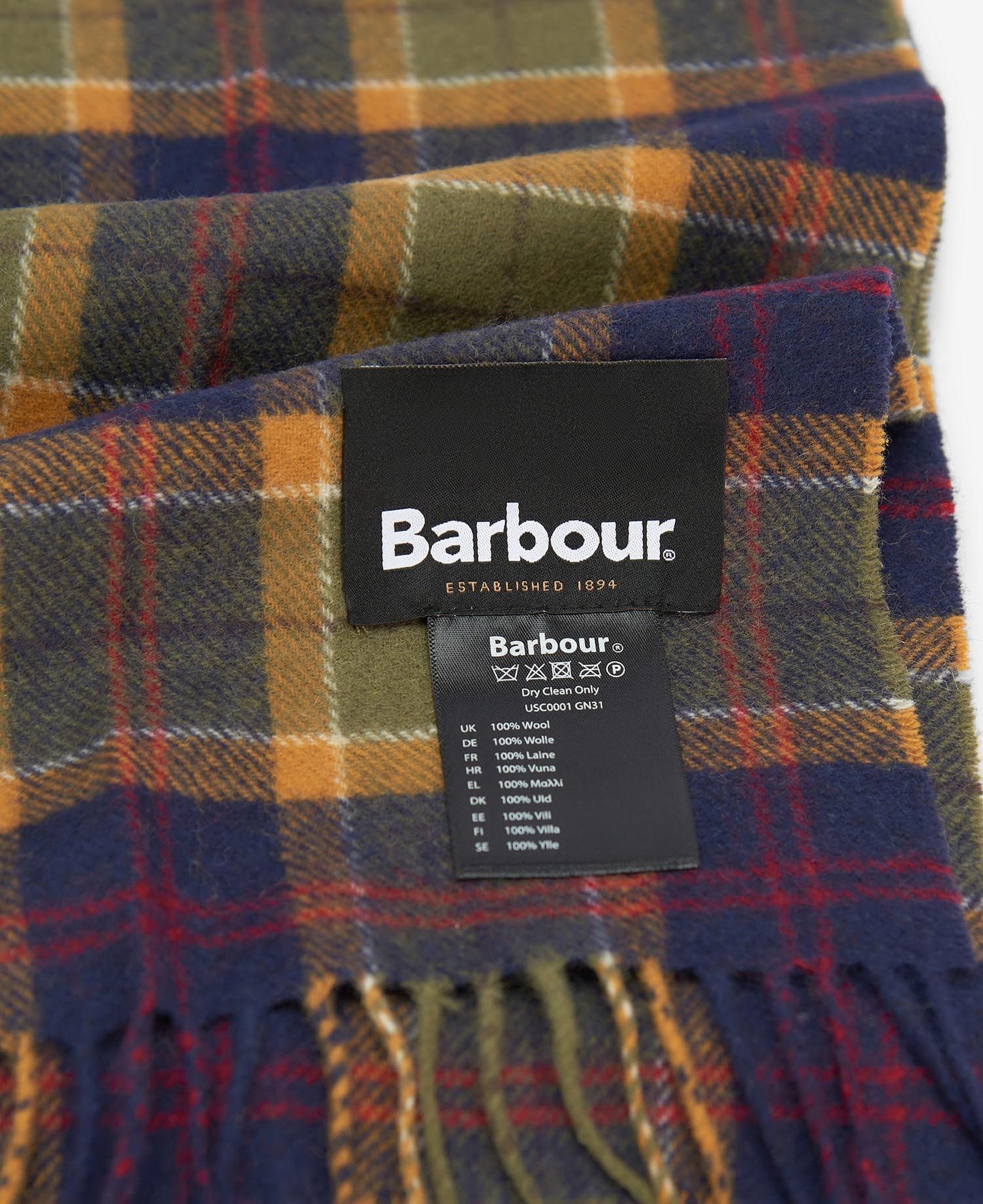 Barbour Tartan Lambswool Scarf