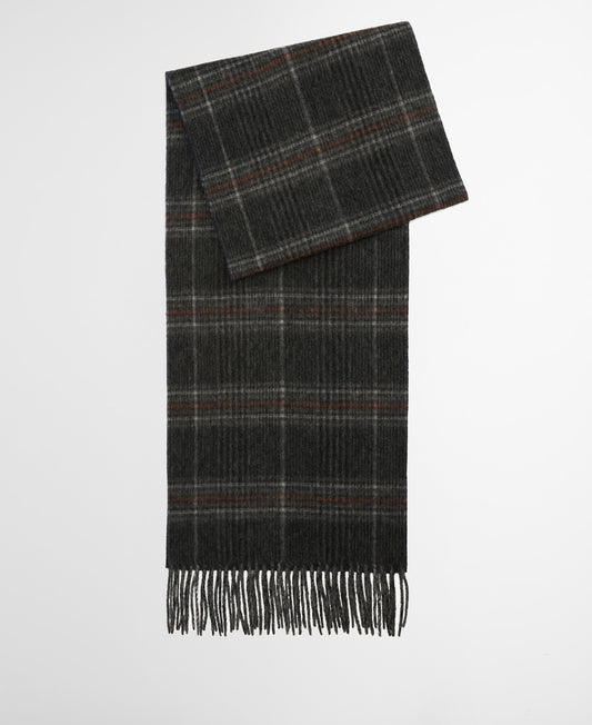 Barbour Marsden Reversible Lambswool Scarf - Grey-Navy