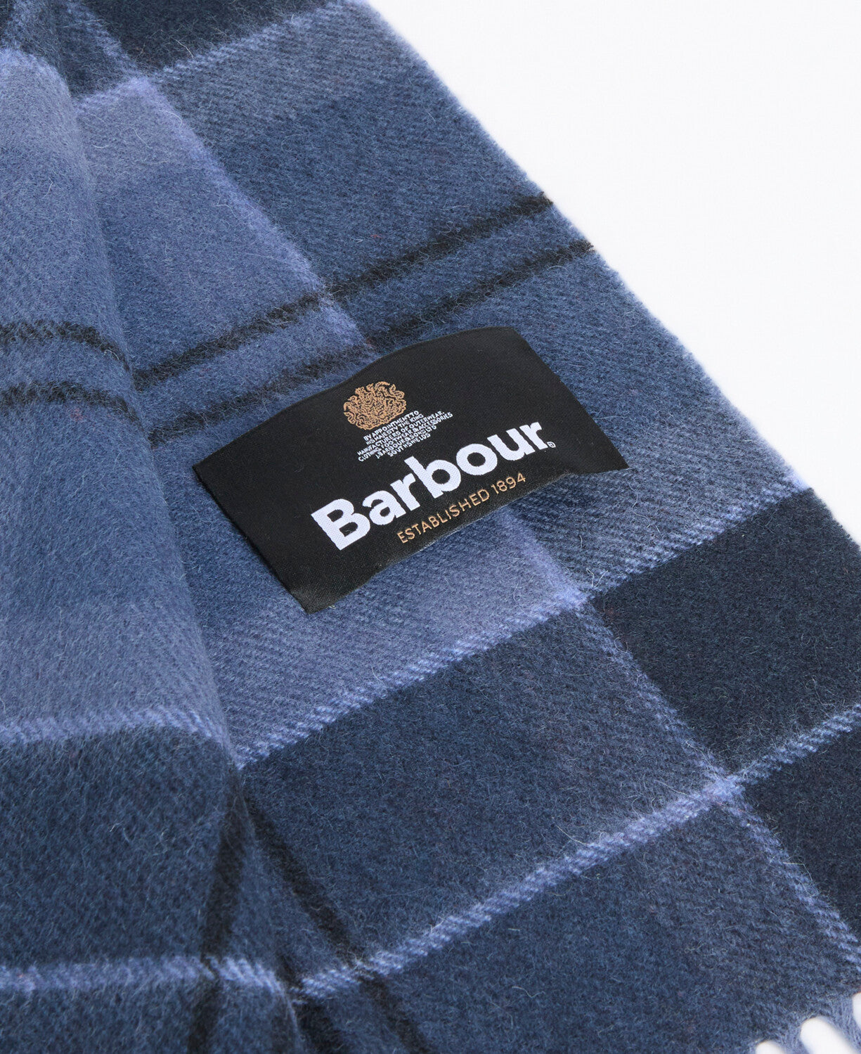 Barbour Mineral Tartan Wool-Cashmere Scarf