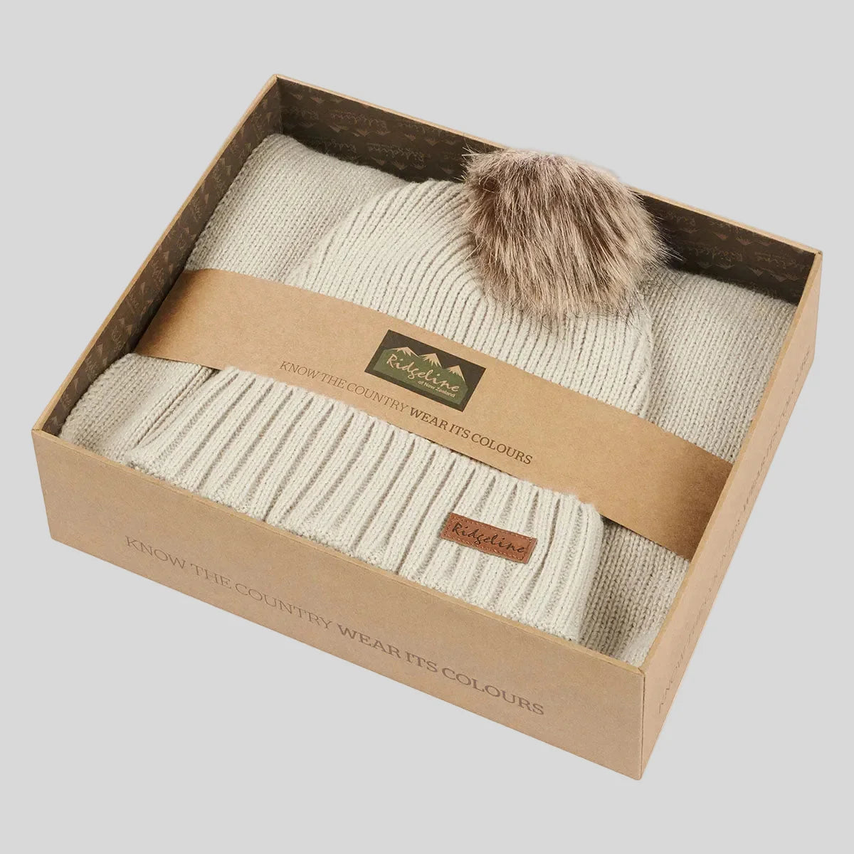Ridgeline Baltic Bobble Hat & Scarf Set
