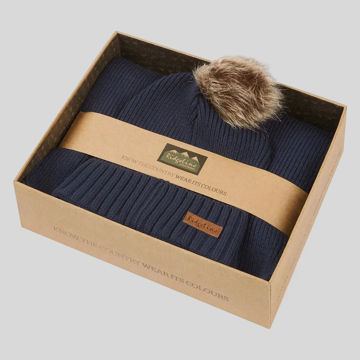 Ridgeline Baltic Bobble Hat & Scarf Set