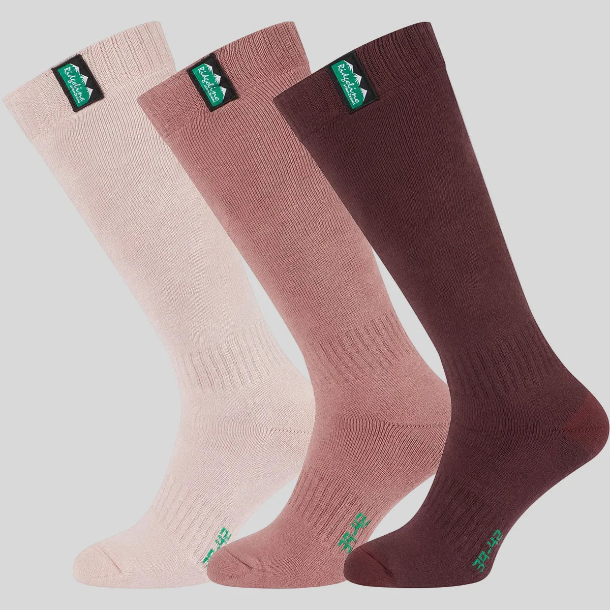 Ridgeline Full Length Cotton Work Socks 3-Pack