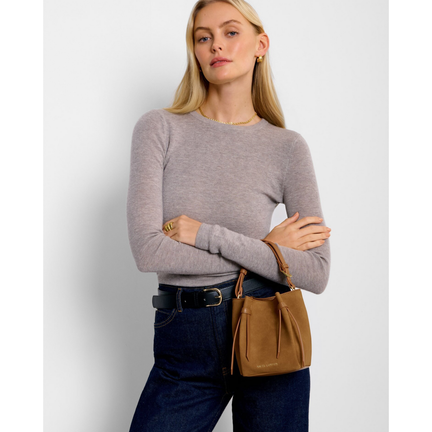 Katie Loxton Celina Mini Suedette Bucket Bag