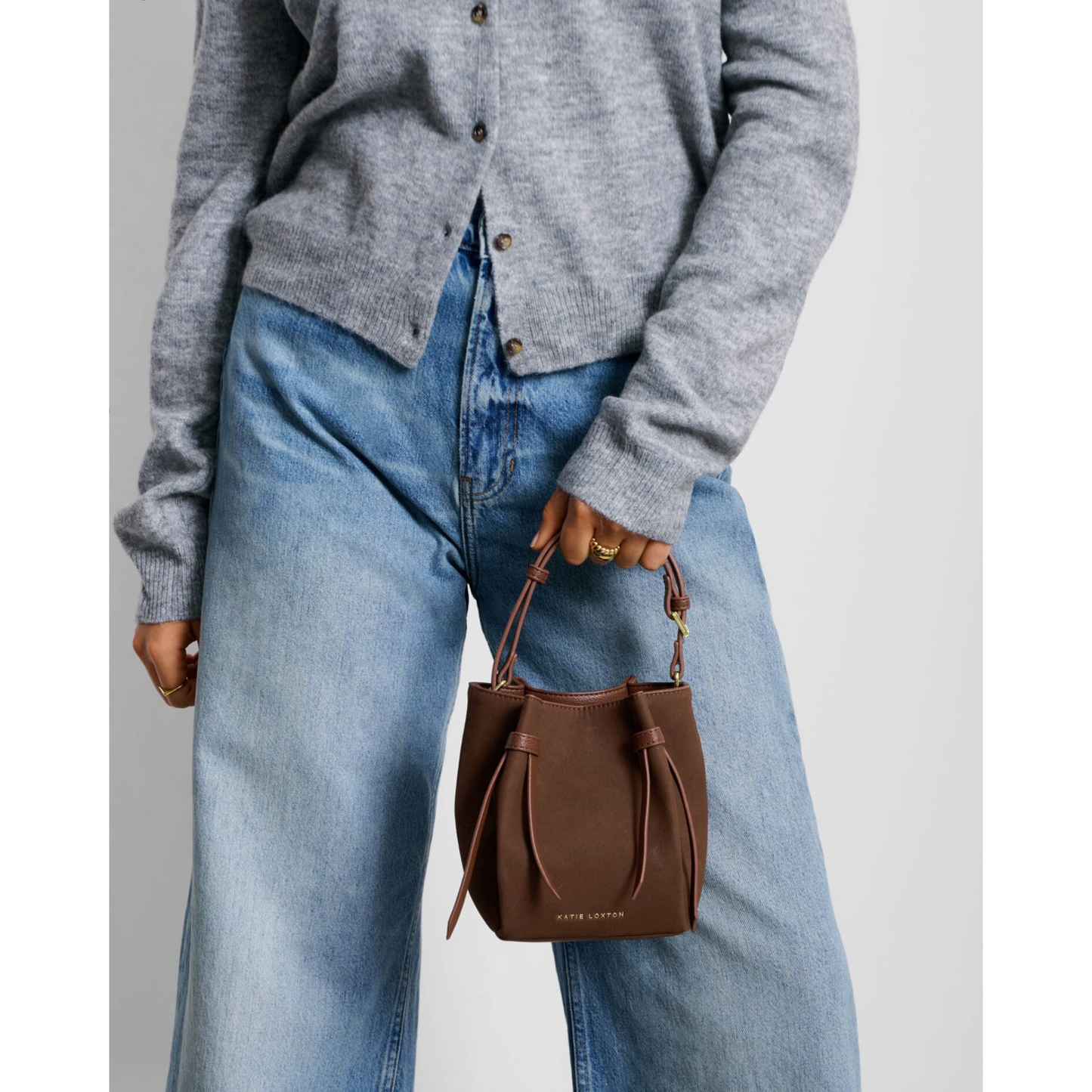 Katie Loxton Celina Mini Suedette Bucket Bag