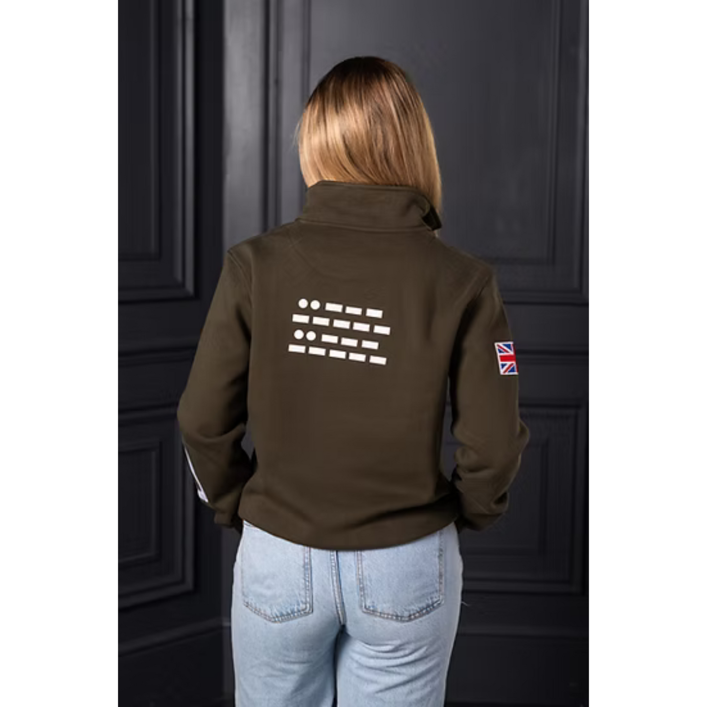 P.O.S.H. Country Unisex Tidal Monogram Quarter Zip Sweatshirt
